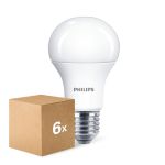 Voordeelpak 6x Philips  CorePro LED Lamp E27 Peer Mat 10W 1055lm - 827 Zeer Warm Wit | Vervangt 75W
