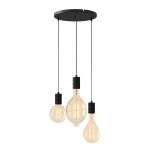 Calex XXL Hoge lumen Goud Complete Set - Including 3 XXL Lamps + Cordset Rond basis
