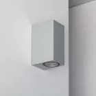 Wandlamp Miseno Up-Down Zilver | IP54 - Geschikt voor 2x35W GU10 