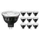 Voordeelpak 10x Philips Master LED Spot GU5.3 MR16 7.5W 500lm 36D - 930 Warm Wit | Beste Kleurweergave - Dimbaar - Vervangt 50W
