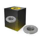 Grondspot Tiziano Aluminium Zilver 1W 50lm - 827 Zeer Warm Wit 